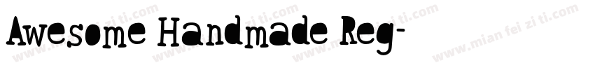 Awesome Handmade Reg字体转换